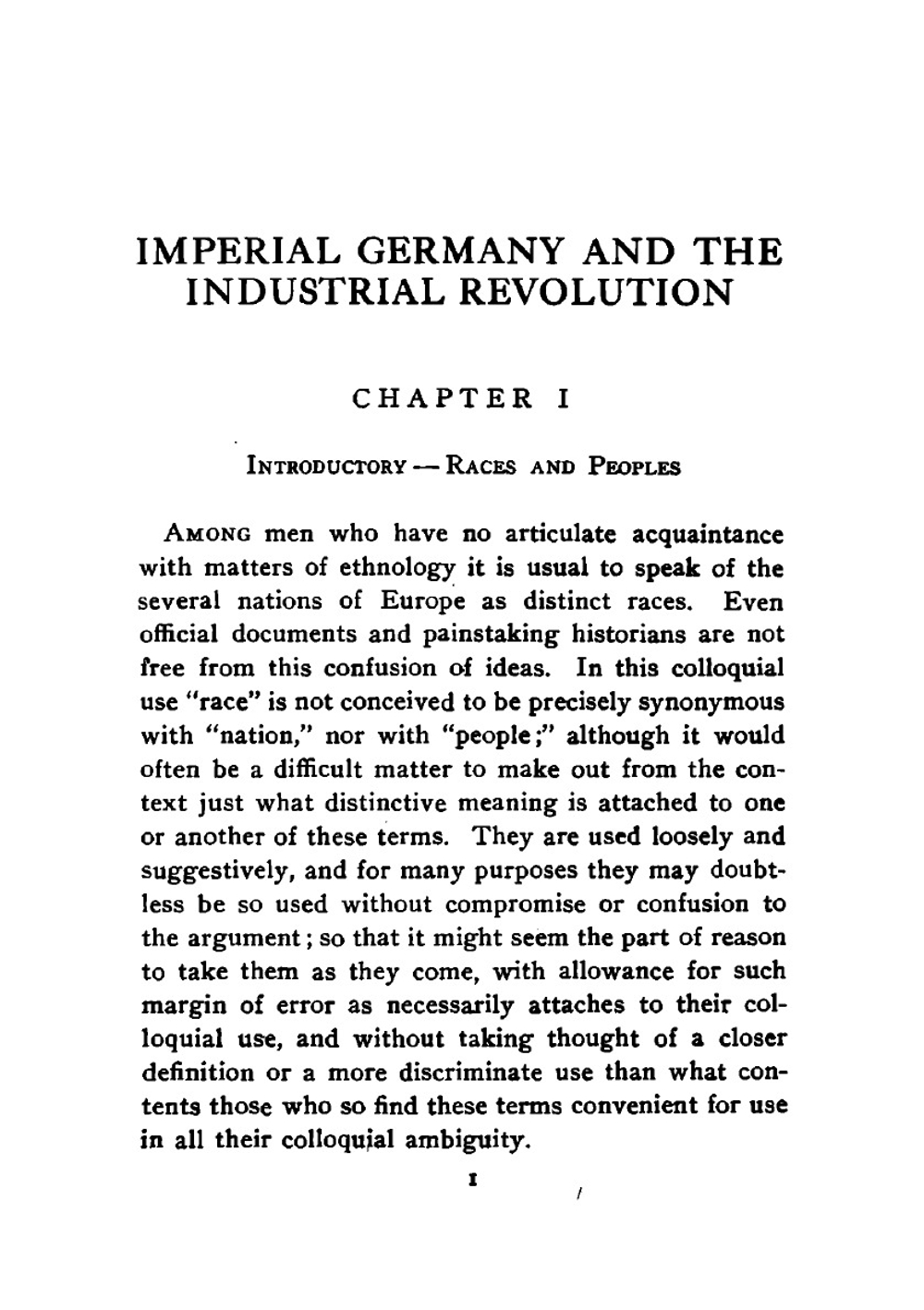 Imperial Germany and the industrial revolution | Thorstein Veblen