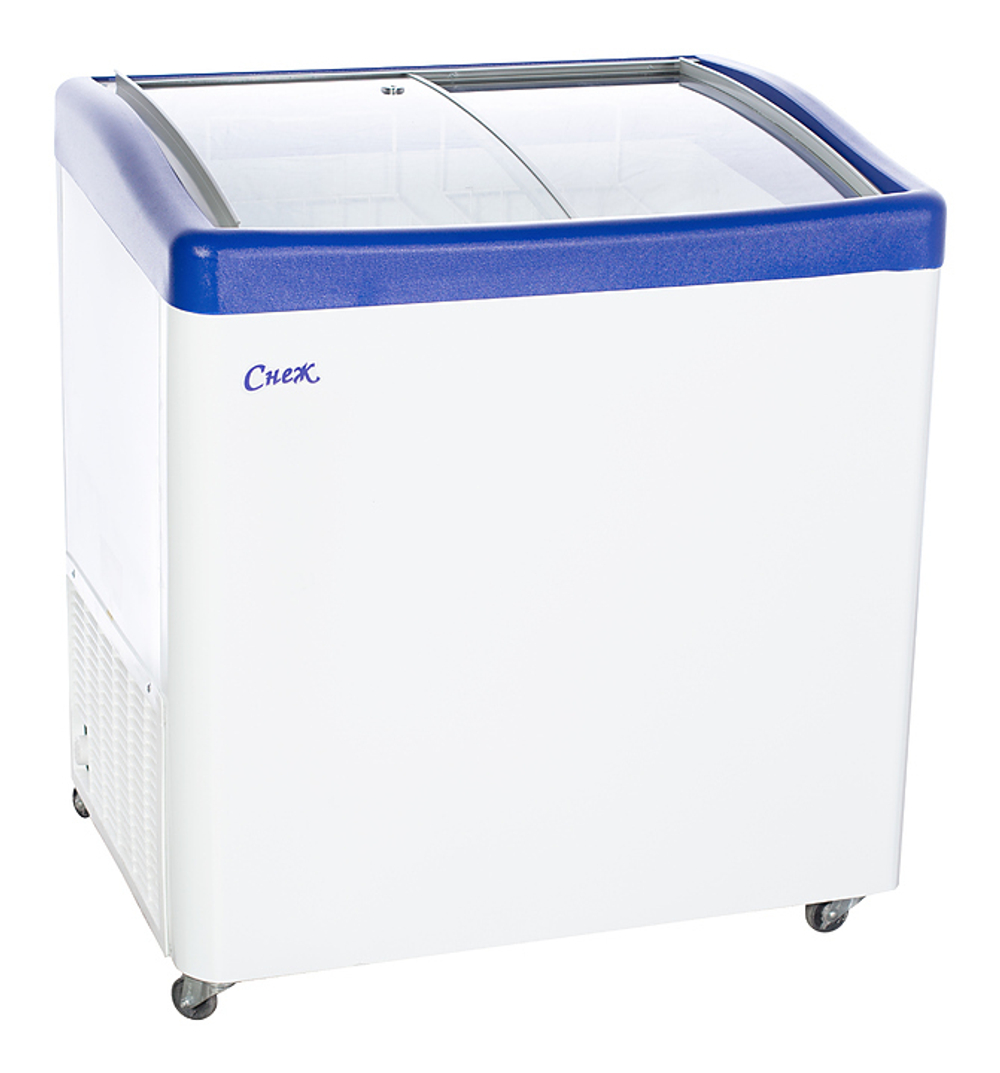 Ларь морозильный Снеж МЛГ-350 (подсветка) серый