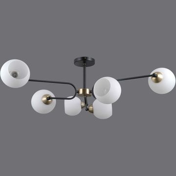 Люстра потолочная ILLUMICO E27 IL0249-6CSQ-79 BK AB