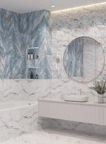 Плитка настенная Axima Байкал 30x60 см 1.62 м² матовая цвет голубой мрамор