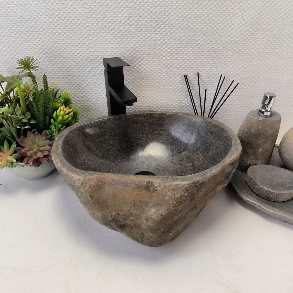 Раковина из речного камня RS-63894 (43*37*15) 0120