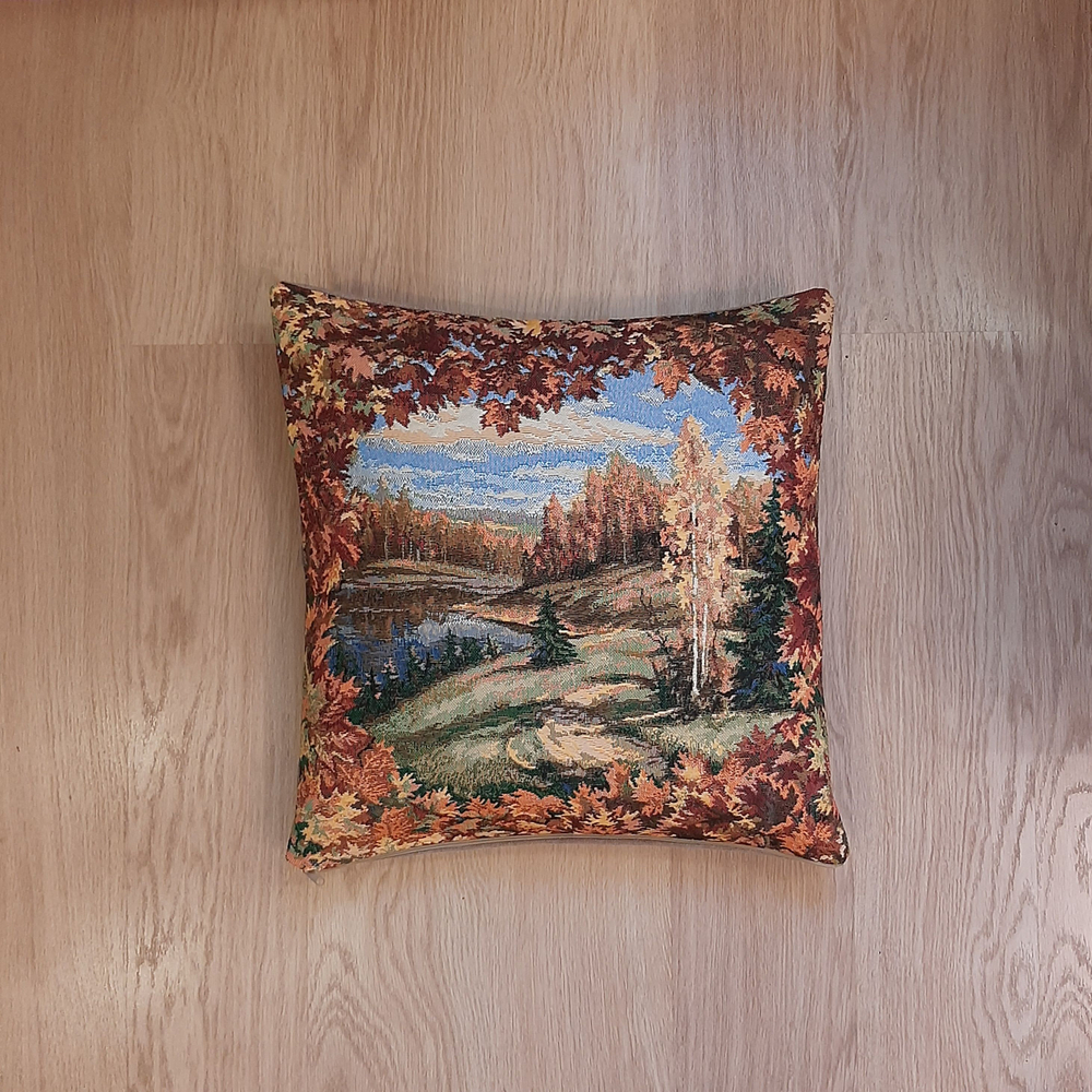 Декоративный гобеленовый чехол для интерьерной подушки Клен 47*47