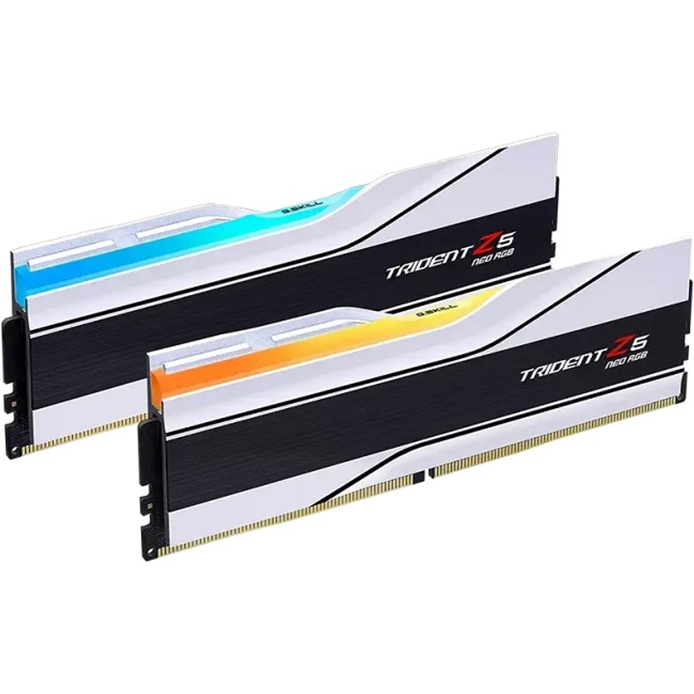 Модуль памяти DIMM DDR5 64Gb, 6000Mhz, 2x32Gb, G.Skill Trident Z5 Neo RGB White (F5-6000J3636F32GX2-TZ5NRW)