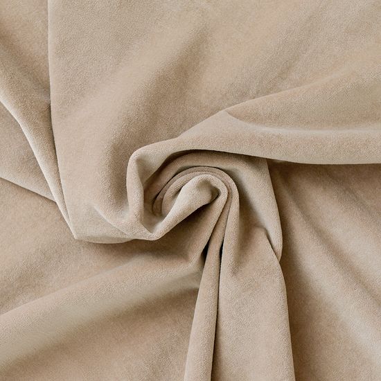 Штора из хлопкового бархата бежевого цвета из коллекции essential, 150х290 см