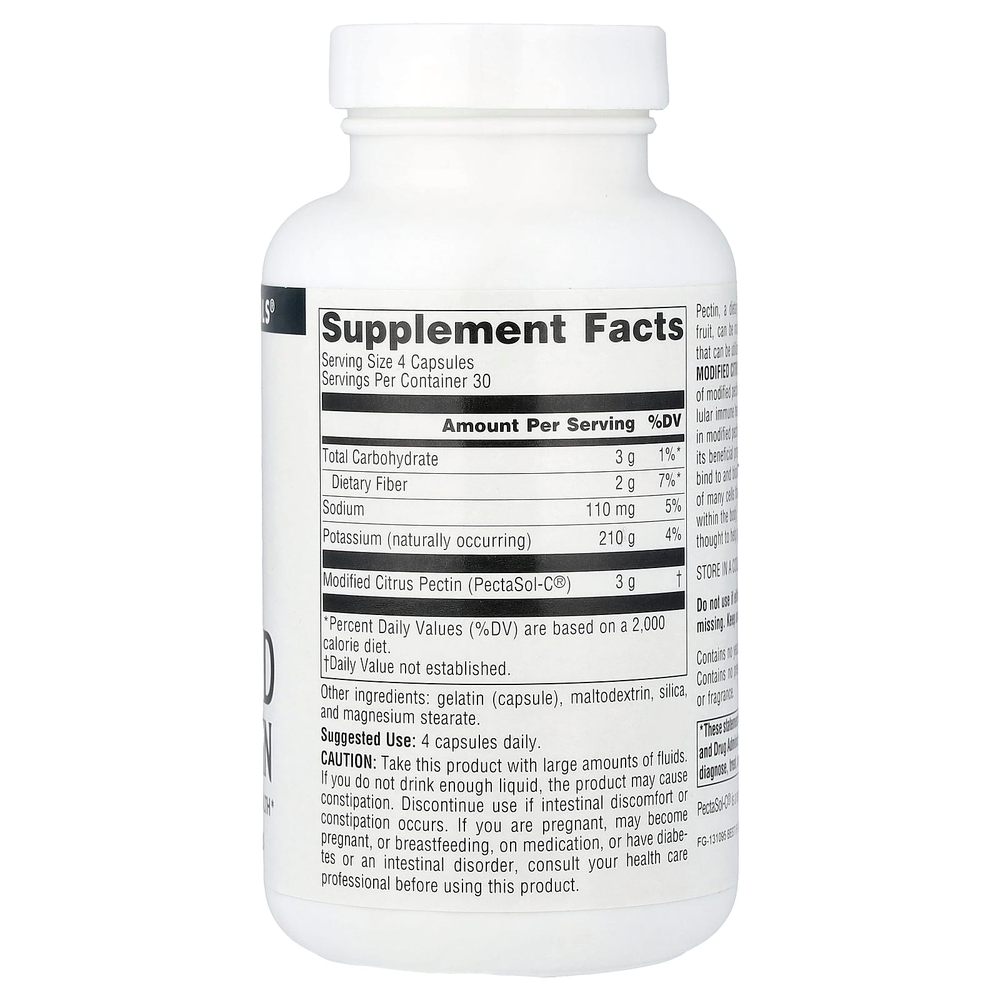 Source Naturals, PectImmune™, модифицированный цитрусовый пектин, 120 капсул