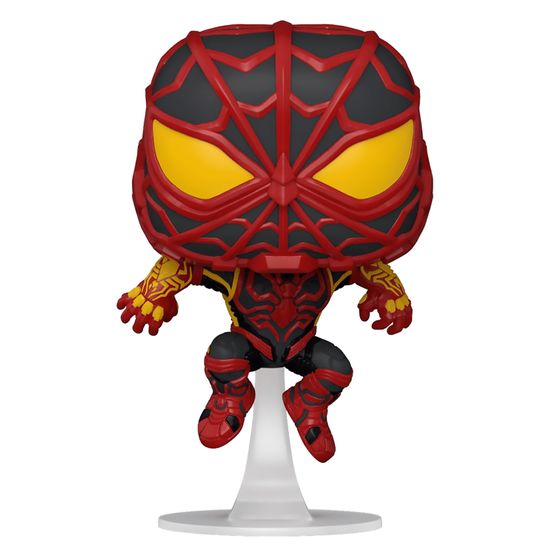 Фигурка Funko POP! Bobble Marvel Games Miles Morales S.T.R.I.K.E. Suit (766) 50151 / Фигурка по мотивам игры "Человек-Паук: Майлз Моралес", Майлз Моралес костюм "Экстрим"
