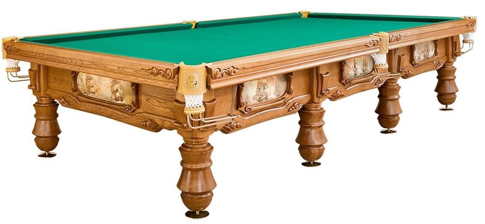 Бильярдный стол для русской пирамиды "Адмирал" (12 футов, ясень, сланец 45мм)