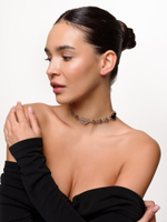 Колье "Black big soul thorn" Silver