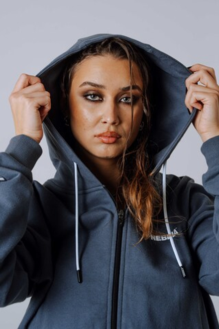 Худи Relaxed Zip Hoodie POWER 895 Серая