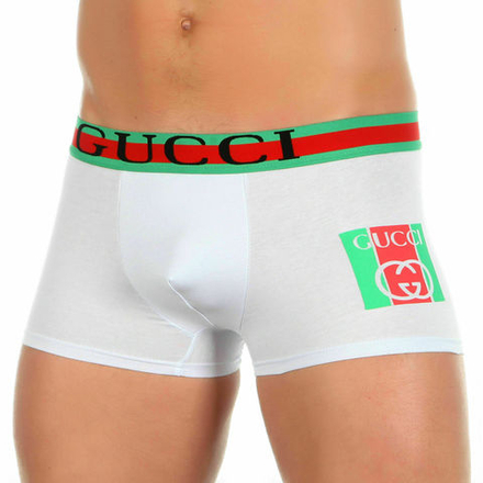 Мужские трусы хипсы белые Gucci
