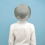 Шляпа Котелок, фетр, Серый, 56-58 разм.