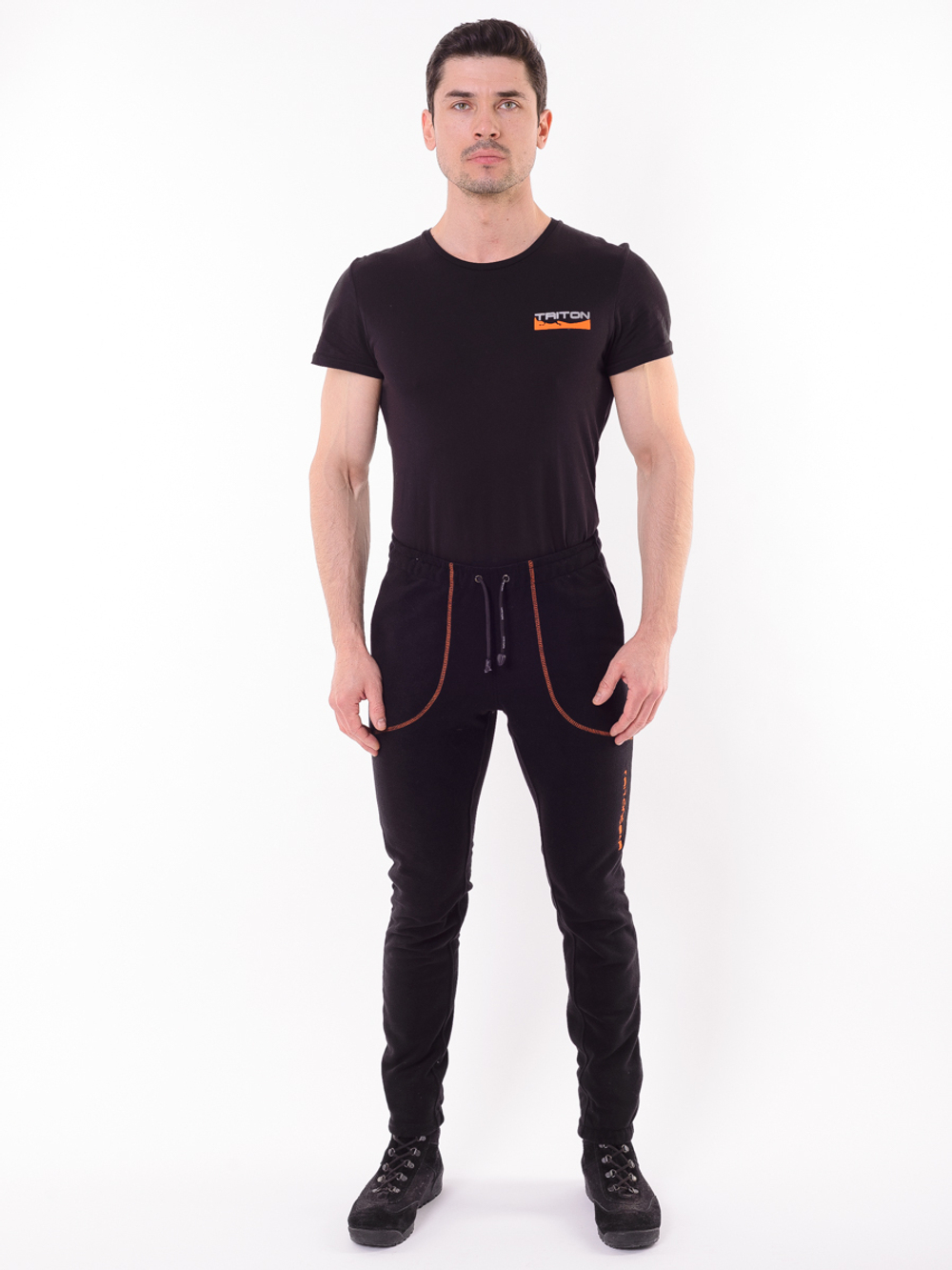 Демисезонный мужской костюм Triton Gear Rich Рич (Флис) Черный