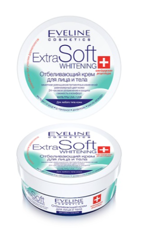 EVELINE отбеливающий крем для лица и тела extra soft whitening, 200мл