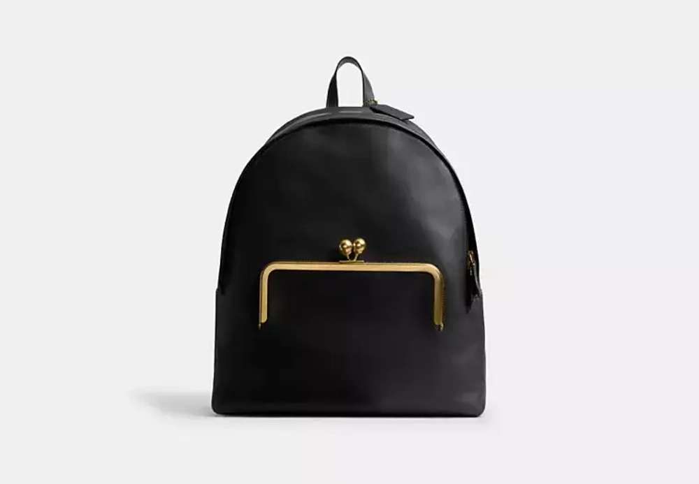 COACH Рюкзак Kisslock Frame Moderna, черный