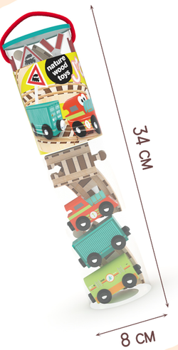 Детский игровой набор "Веселый поезд с кольцевой ж/д" серия "Железные дороги"