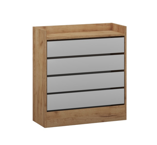 Обувница низкая Ямайка ЯПТ-3, дуб крафт/белый