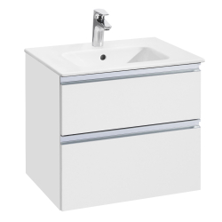 Тумба под раковину  Roca The Gap 60 см, 2 ящика, белый глянец  A857397806