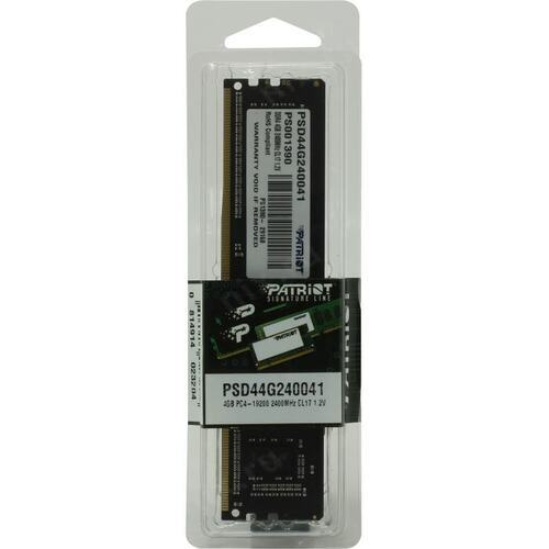 Модуль памяти Patriot Signature Line &lt;PSD44G240041&gt; DDR4 DIMM 4Gb &lt;PC4-19200&gt; CL17