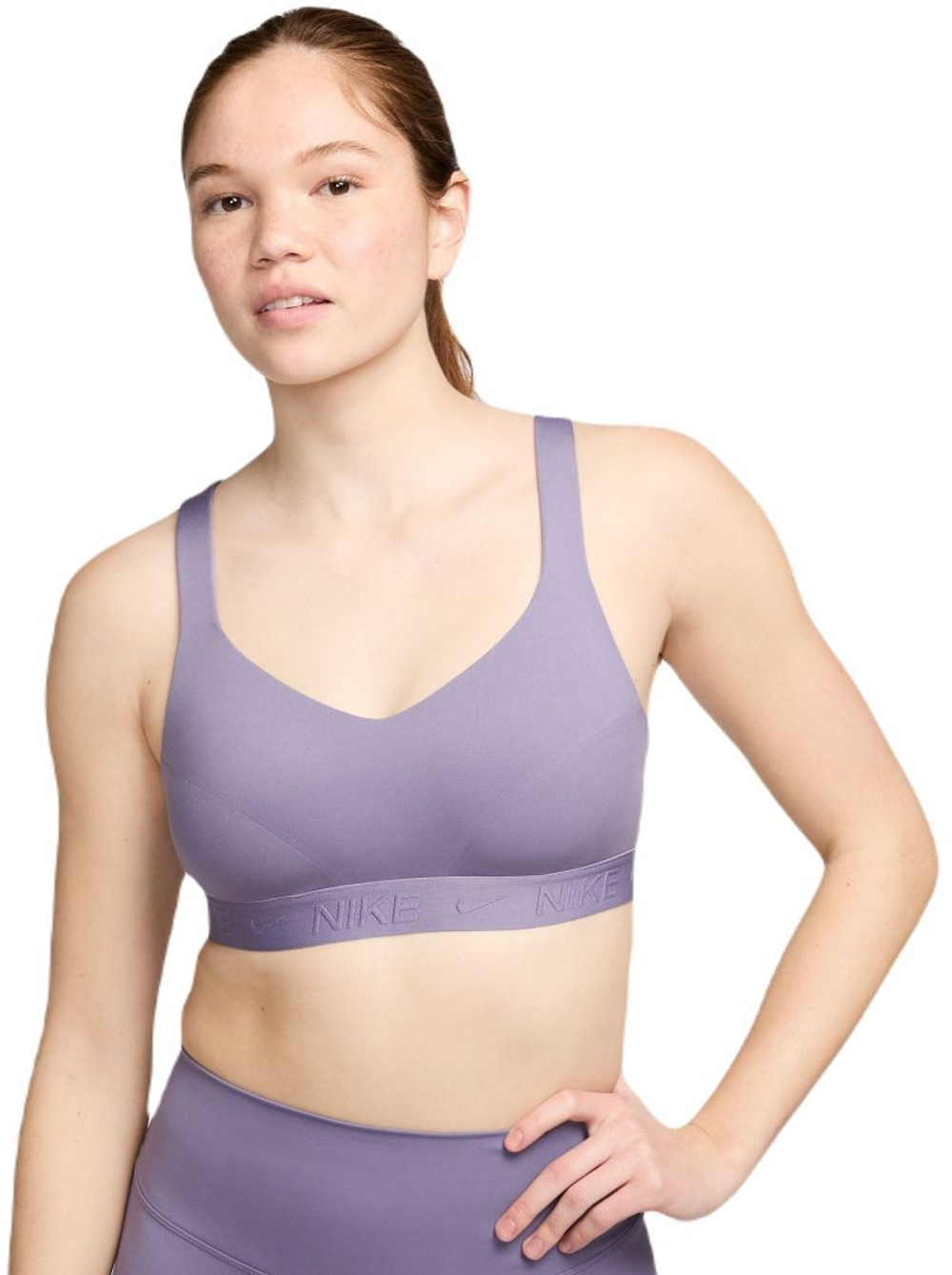 ТОП теннисный Nike Indy With Strong Support Padded Adjustable Sports Bra - Фиолетовый
