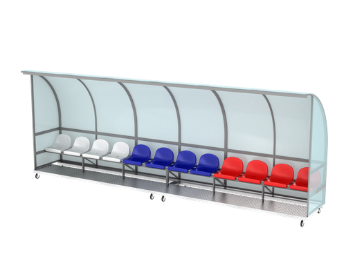 Кабинка для запасных игроков с колесами