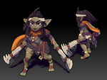 Миниатюры Девушки гоблины 32мм 75мм 100мм goblin girl