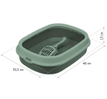Лоток для кошек ЛЯ-МУРР 480х355мм с низким бортом + подарок (совок) М1832