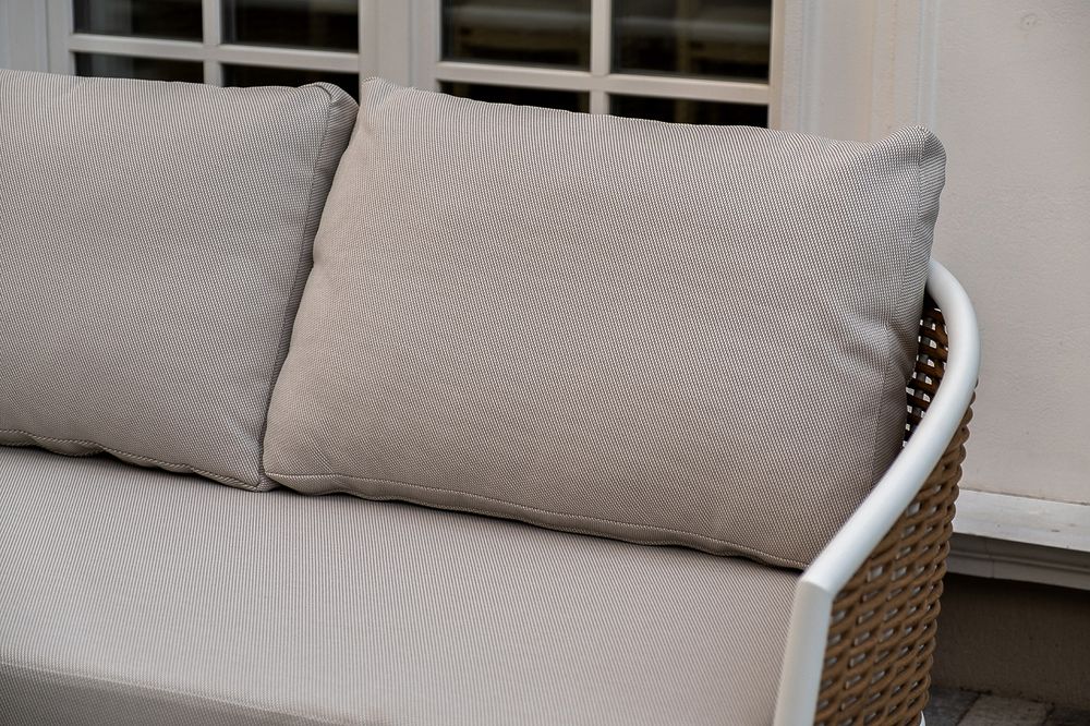 "Тоскана" лаунж-зона из искусственного ротанга, цвет соломенный