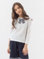 Джемпер молочный для девочки арт. AT824-1