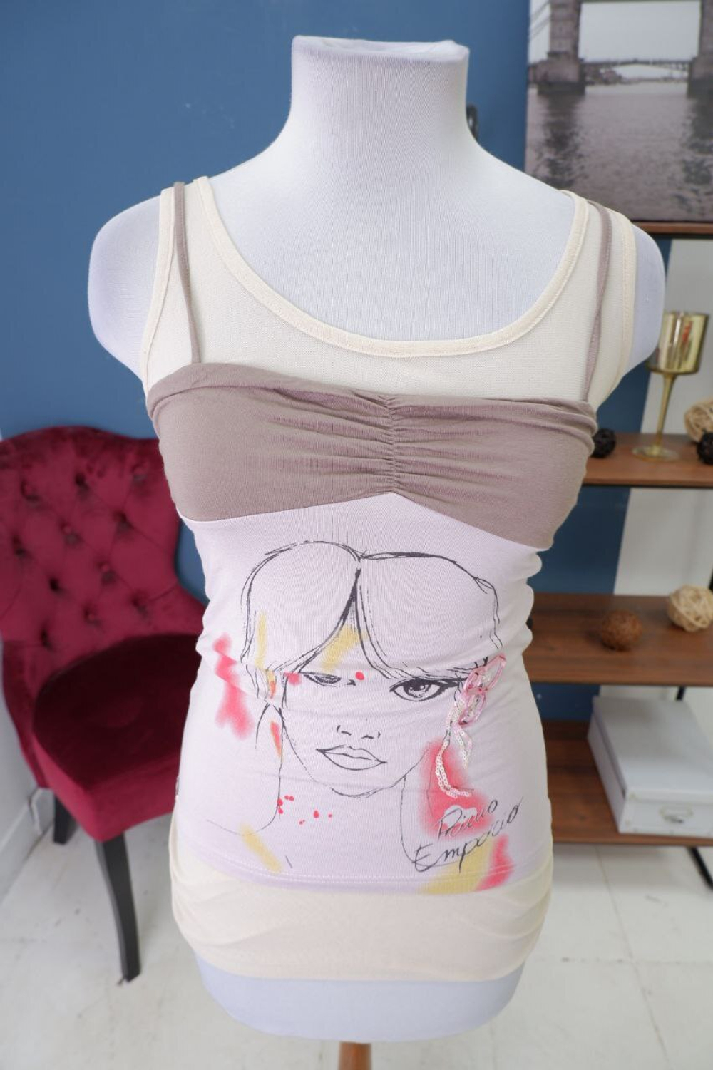 Майка Primo Emporio интересная 46 размер