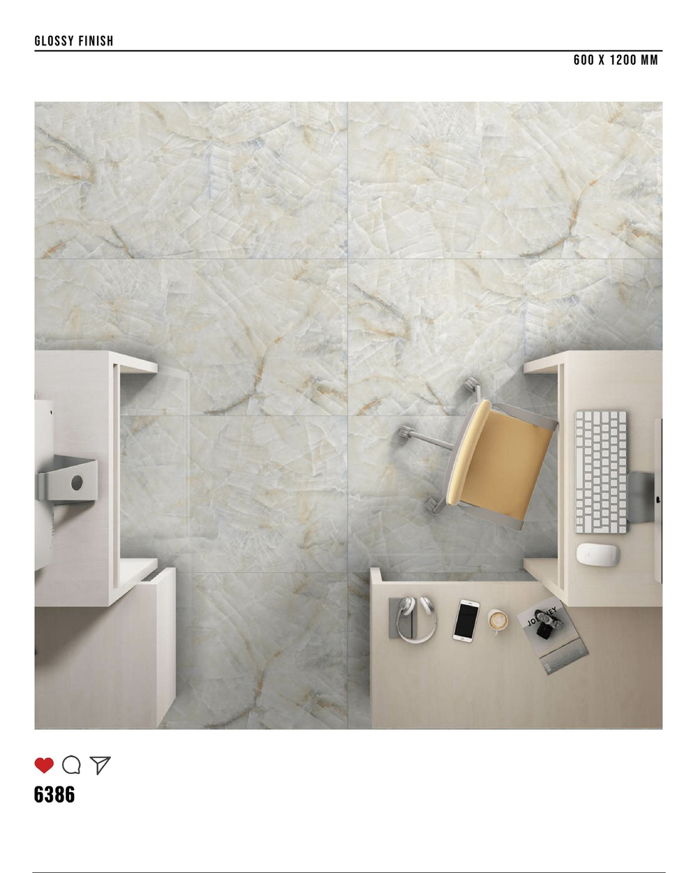 Керамогранит glossy №4 , 60х120, 6386