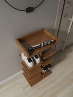 Обувница напольная высокая деревянная в прихожую