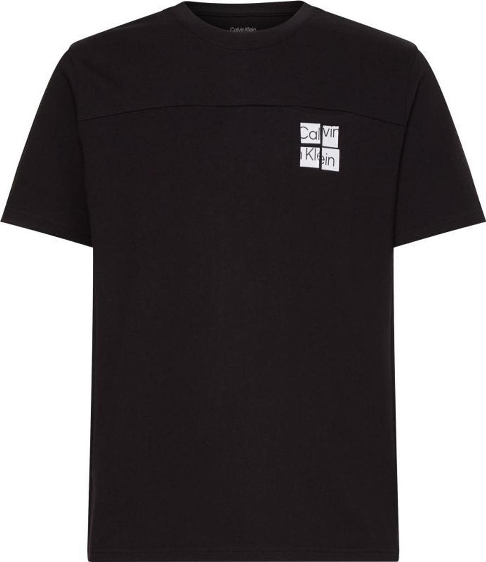 Мужская теннисная футболка Calvin Klein PW SS T-shirt - black beauty