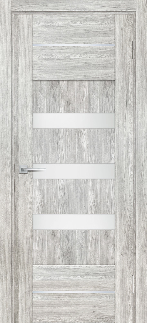 Дверь PSL-18 / Цвет Сан-ремо серый / белый сатинат / Двери PROFILO PORTE