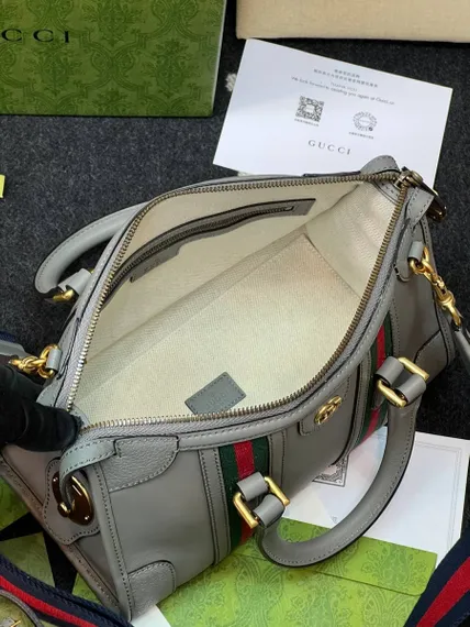 Сумочка Gucci Bauletto маленького размера серый