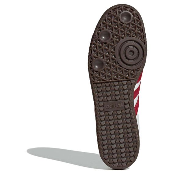 Кроссовки adidas originals SAMBA OG для скейтборда Низки Яркоблелый/Возможно Красный/Темнокожий инди Юнисекс