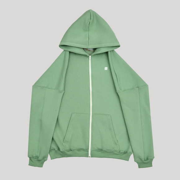 Zip-Up Hoodie Basil