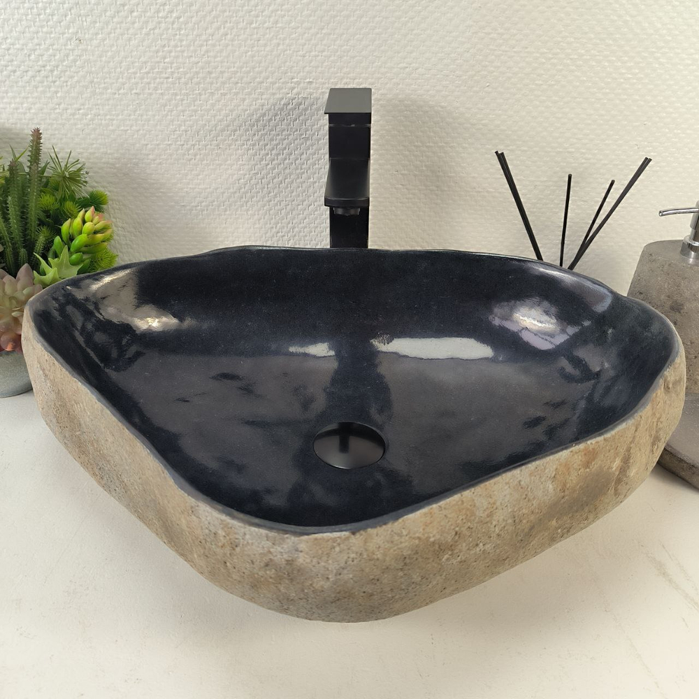 Раковина из речного камня RS-65234 56*41*15 0862