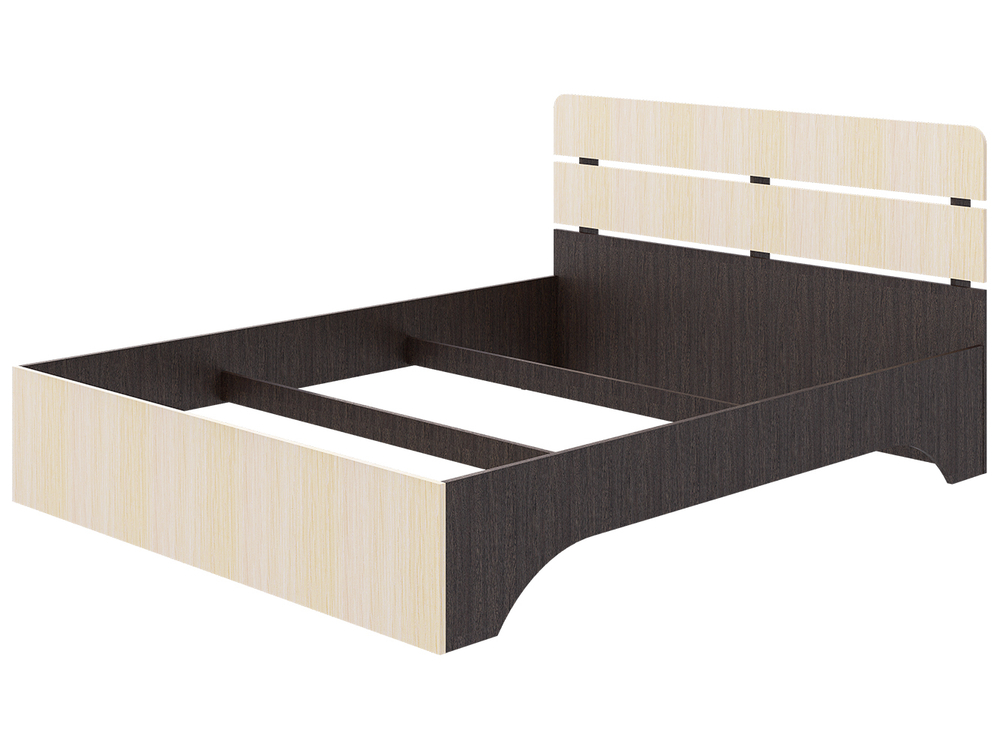 Кровать Джулия, спальное место 160х200, без основания Венге/Молоко