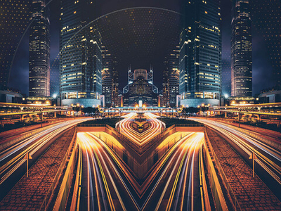 Дизайнерские обои Wall Street City Life