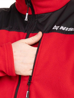 Костюм флисовый Nisus Argut с мембранными вставками, красно-черный, 56-58/182-188