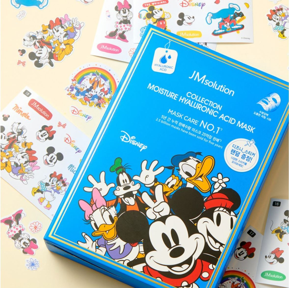 Маска с гиалуроновой кислотой JMsolution Disney Collection Moisture Hyaluronic Acid Mask, 30 мл
