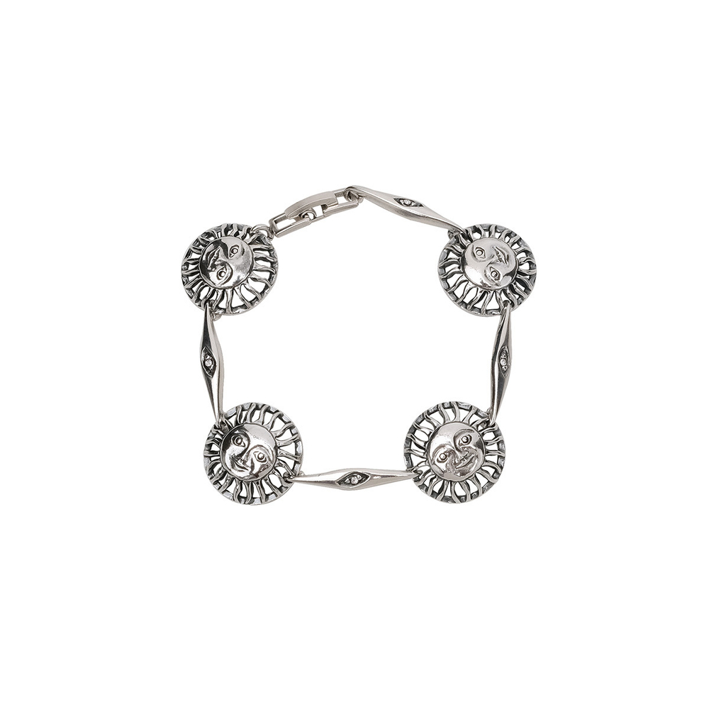 "Птат" браслет в серебряном покрытии из коллекции "Ра" от Jenavi с замком пряжка