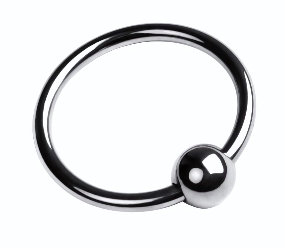 Кольцо на головку пениса размера M (Цвет: серебристый)