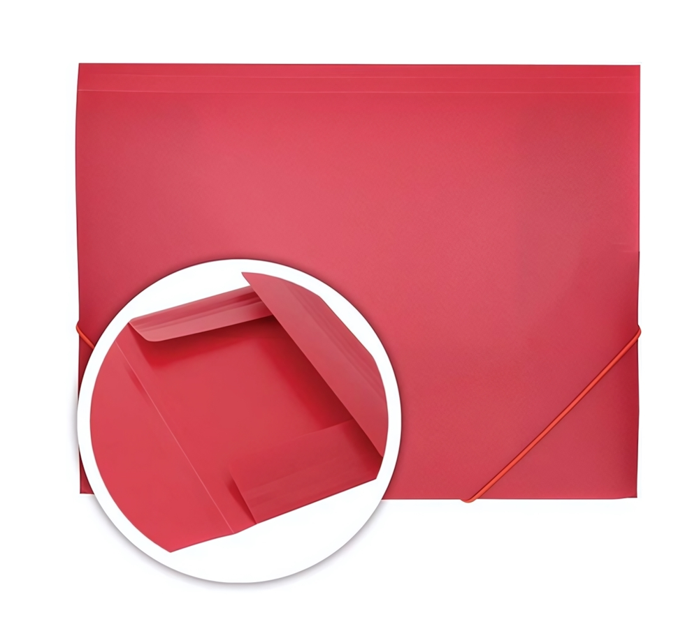 Папка на резинке Эконом красная (DOLCE COSTO)