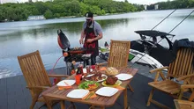 Портативный газовый гриль O-GRILL 500MT black + адаптер А, 1 горелка