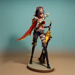 Dehya with sword - Genshin Impact