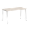 Home Office Стол письменный VR.SP-3-138.A Денвер Светлый/Металл Белый 1380*720*750