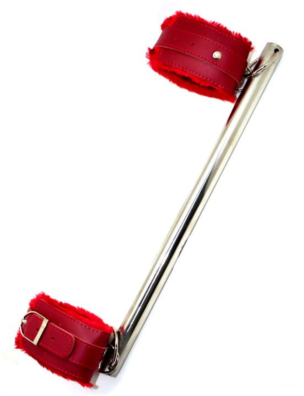 Распорка на руки с красными наручниками (Цвет: красный)