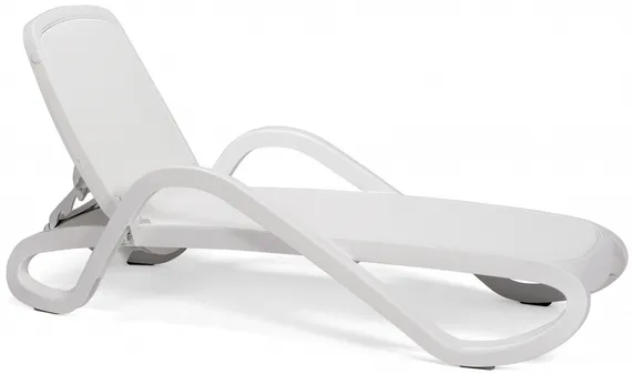 Шезлонг Alfa белый