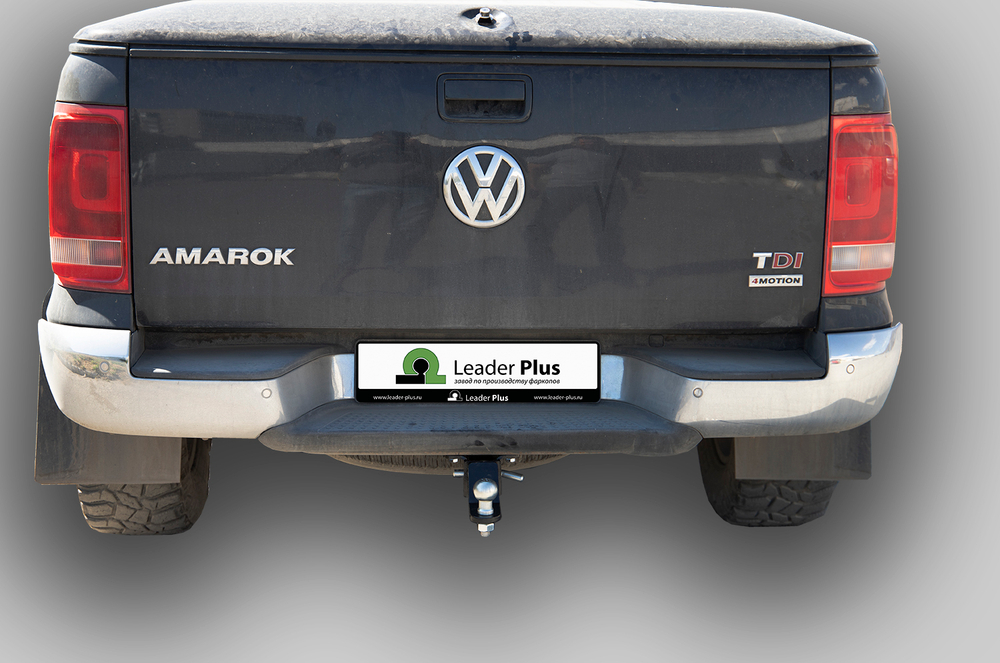 Фаркоп Лидер-Плюс для VOLKSWAGEN AMAROK (2HA) 2010- ( ШАР ВСТАВКА 50*50 ) с электрикой (Smart) и сертифкатом в комплекте арт.(V120-E)